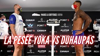 La pesée avant combat Tony Yoka vs Johann Duhaupas