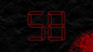 Countdown from 58 to 0 in RED