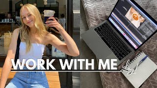 VLOG: work with me // productive day in my life & my tips to stay on track //