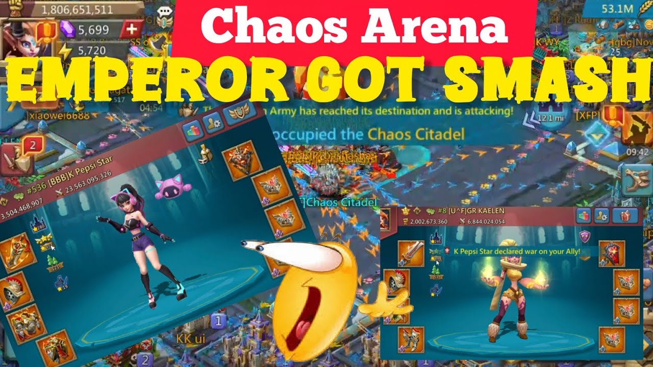 Citadel Wonder War Against Emperor Chaos Arena || Lords Mobile - YouTube