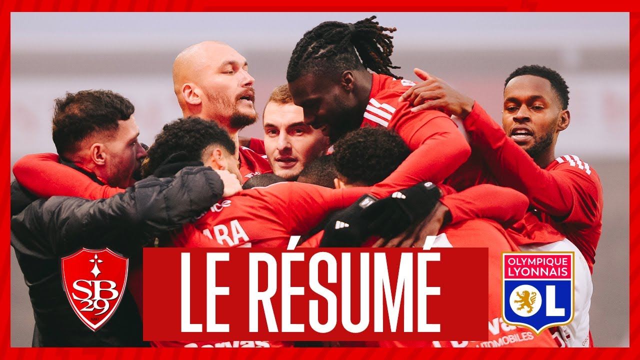 Brest 2-1 Lyon : le résumé et les buts
