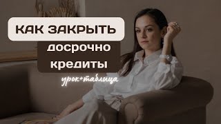 Избавляемся от долгов: Эффективная таблица для досрочного закрытия кредитов!