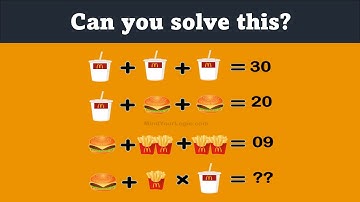Coke burger fries math puzzle – can you solve it?