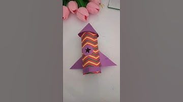 Paper Rocket 🚀 video | Rocket craft idea easy #ytshorts #ytshortsindia #shorts #trending #short #diy