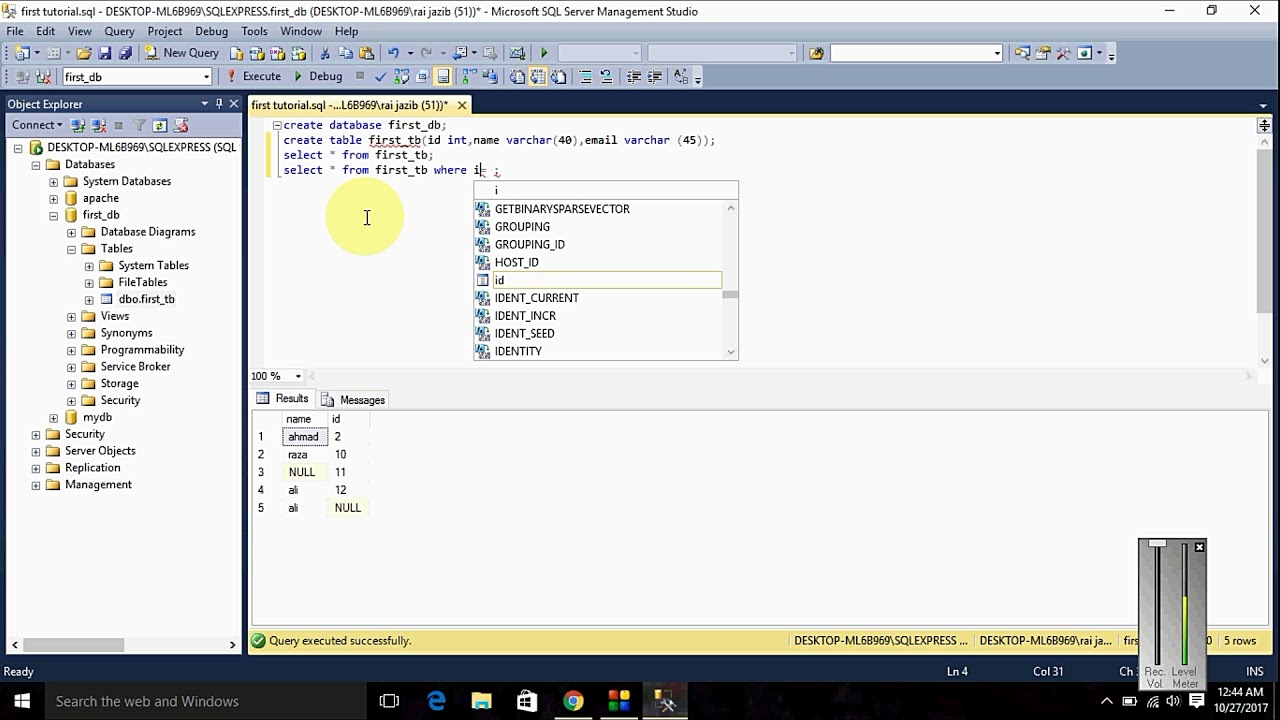 Select Query In Sql Server urdu Hindi How To Use Select Query In 