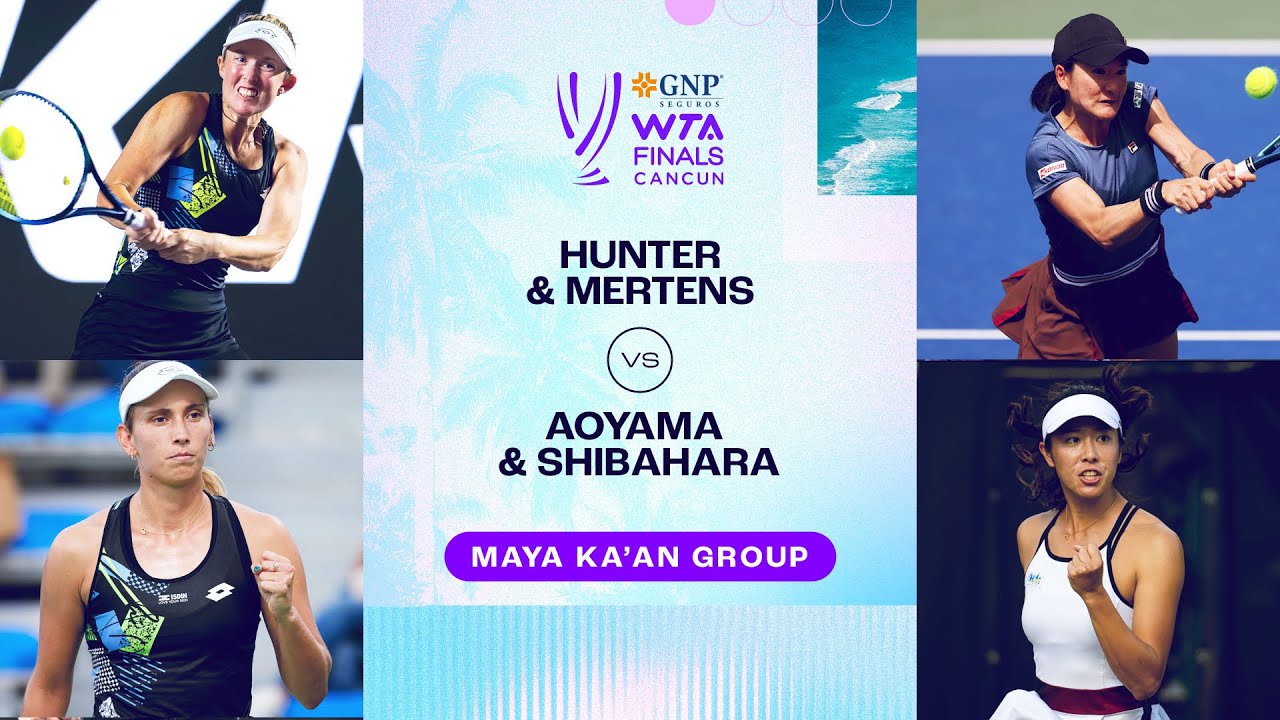Hunter/Mertens vs. Aoyama/Shibahara | 2023 WTA Finals Group Stage | WTA Match Highlights