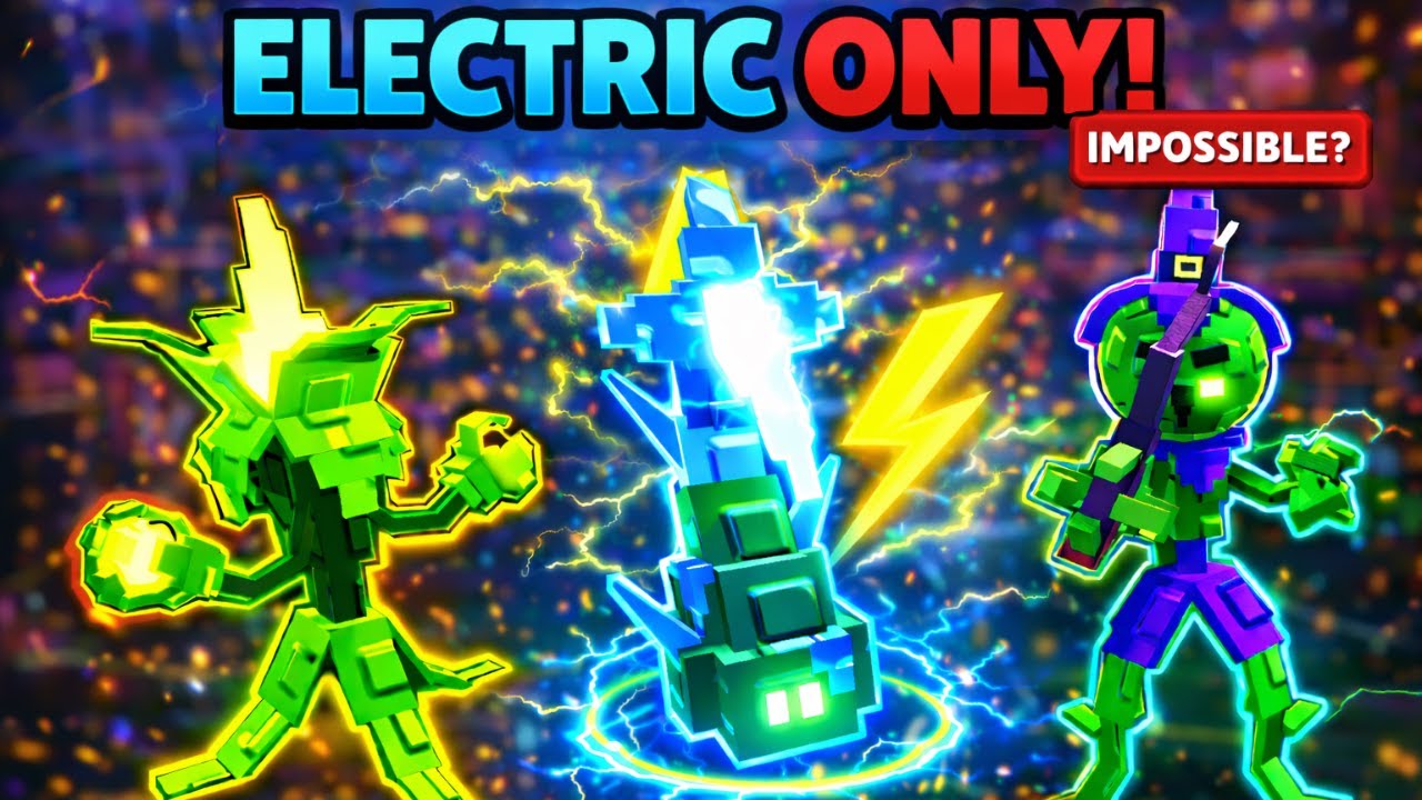 Я создал лучшую электрическую команду в режиме защиты садовой башни!