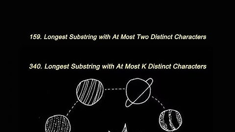 Leetcode Algorithm III day 5 | 159. Longest Substring with At Most Two / 340. K Distinct Characters