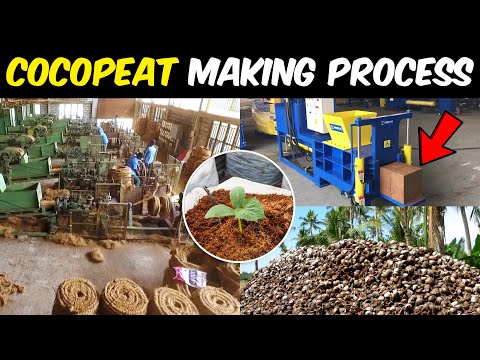 Industrial Production of COCOPEAT | Coco Peat Manufacturing