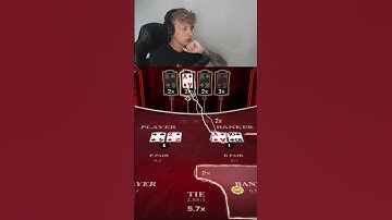 Thumbnail of MASSIVE WIN ON BACCARAT! #blackjack #casino #funny #bigwin #slots