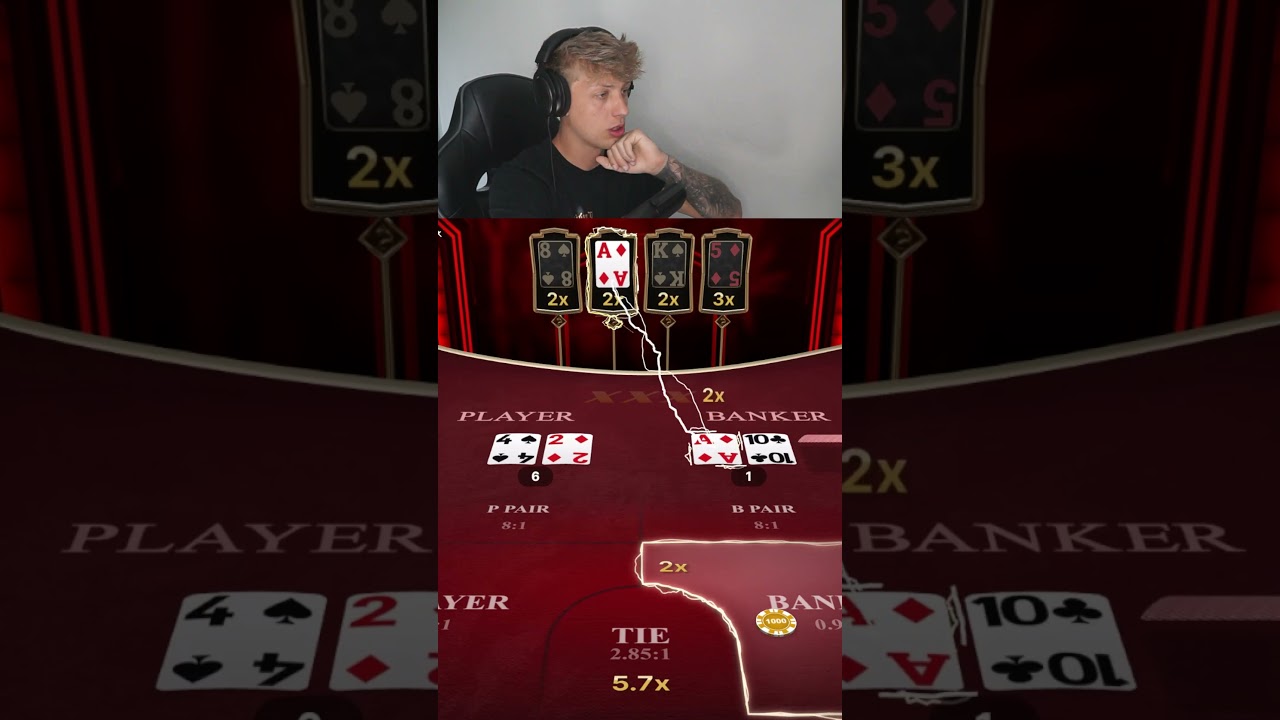 game con kiến MASSIVE WIN ON BACCARAT! blackjack casino funny bigwin slots