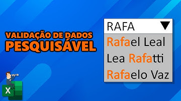 Validação de dados pesquisável