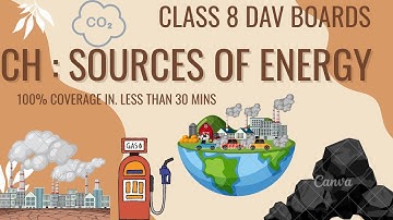 CLASS 8 |SOURCES OF ENERGY SCIENCE| DAV BOARDS |100% COVERAGE LINE TO LINE |
