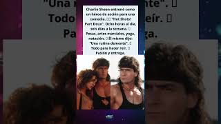 💪 Charlie Sheen entrenó como Rambo para una comedia. Ocho horas diarias. Impresionante.