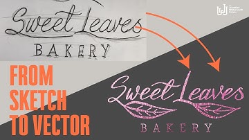 How to vectorize a hand lettered logo in adobe illustrator