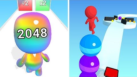 Man Run 2048 Vs Stack Rider 🔴🔴🔴Max Big Update Walkthrough Android iOS Gameplay GD33A