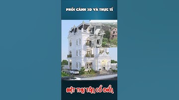 Mẫu Biệt thự tân cổ điển 3 tầng sang trọng #shorts #bietthutancodien #bietthudep #bietthu3tang