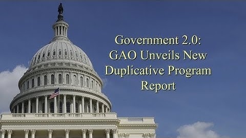 Comptroller General Testifies to U.S. House on Government Duplication, Overlap and Fragmentation