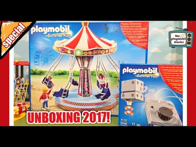 Sidst fire gange Trænge ind 🌈Playmobil Review! Amusement Park Carnival Swings! Let's play on the  rides! 😍The Playmobil Diaries - YouTube