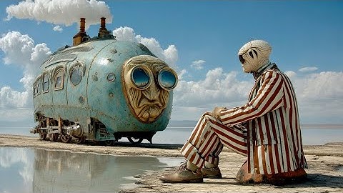 Retrofutura Surreal AI Film — The Sky Trains: Railways Above the Clouds | AI 4K