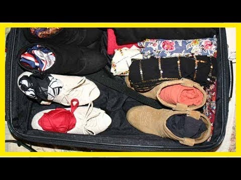 L'Astuce Pour Que Vos Chaussures Prennent Moins de Place Dans Votre Valise.