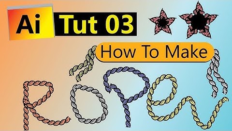 How to make a rope pattern brush in adobe illustrator