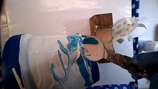 Flower Pot Acrylic Painting (24) - Flower Pot Series (12-Part 1 of 3- The Ocean))