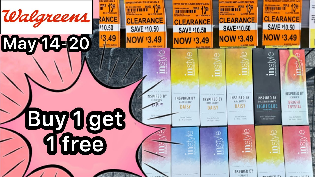 Walgreens May 16|| Clearance perfume and buy 1 get 1 free 🏃♀️ - YouTube