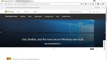 .NET Core installation using Visual Studio 2015 Community