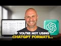 Use ChatGPT Formats for Amazing Results - Tips for Great Prompts in Open AI GPT-4