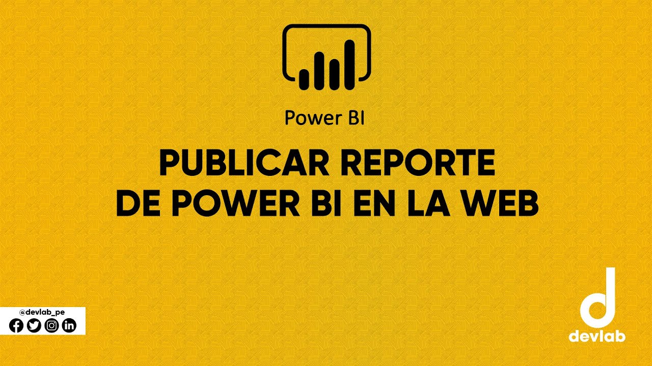 Power BI | Publicar de reporte en la Web | 1. Iniciar sesión y Publicar ...