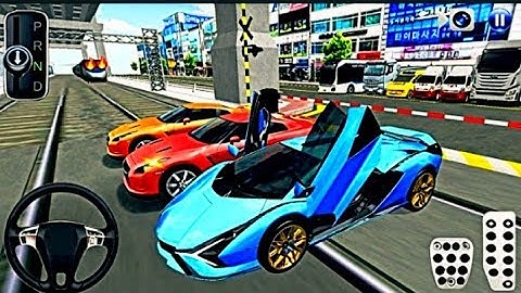 Three Supercar vs Bullet Train - Android Gameplay 2025 - 3D Driving Class - Android ios Game - 2025