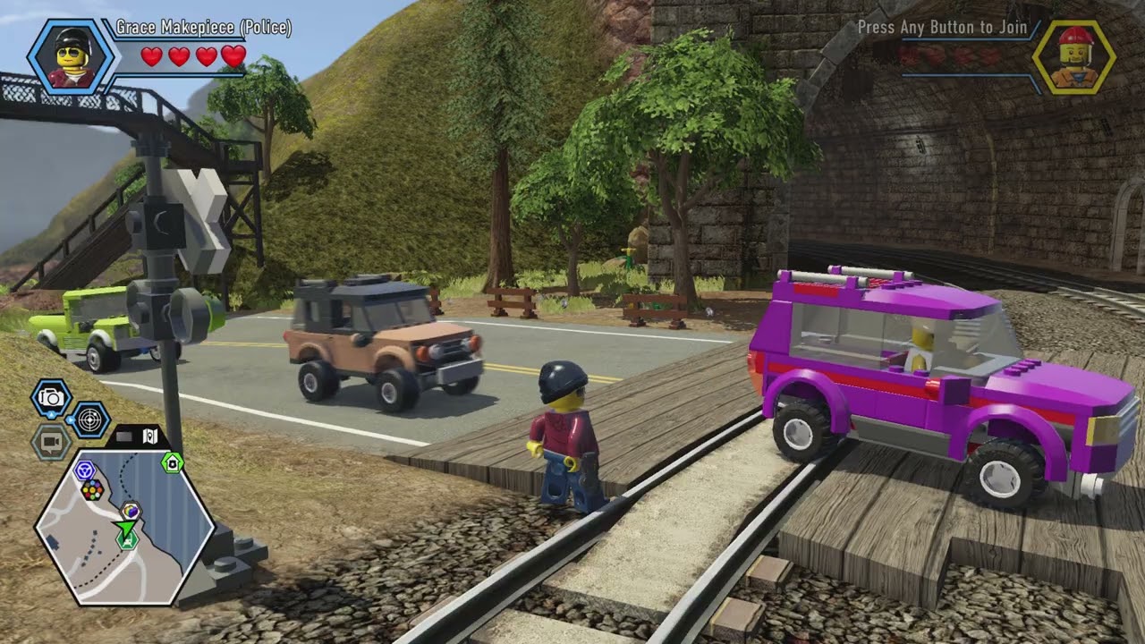 LEGO CITY UNDERCOVER Train driving experience and heavy cars 