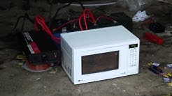 (DIY) 700w microwave test - with - 2500w continuous inverter