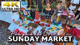 TOUR Of COCO BEACH, Costa Rica + Sunday Market 🥥 Walk & Tour #travel #tourism