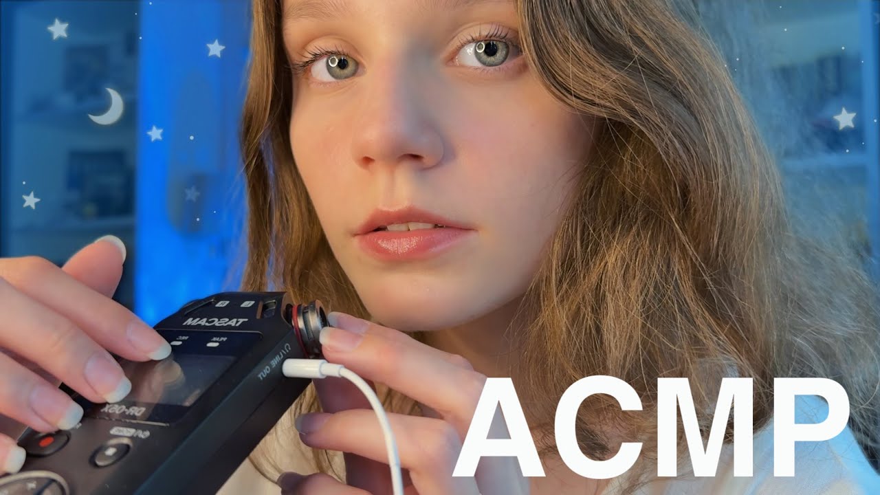 АСМР Полчаса Таппинга и Скретчинга по ушкам Tascam 🎀