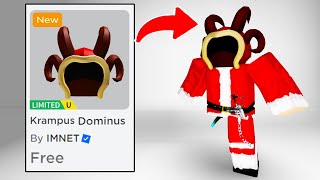 *NEW* GET THIS FREE KRAMPUS DOMINUS IN ROBLOX NOW!!😱 - FREE UGC LIMITED  - KRAMPUS HOOD