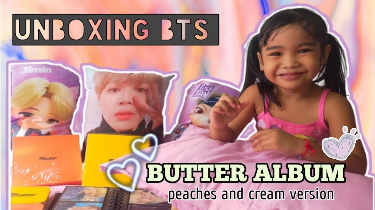 BTS Butter CD Peaches & Cream Ver. Unboxing