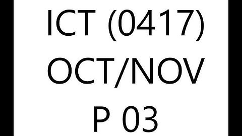 IGCSE ICT 0417 November 2024 Paper 3 (Web Authoring)
