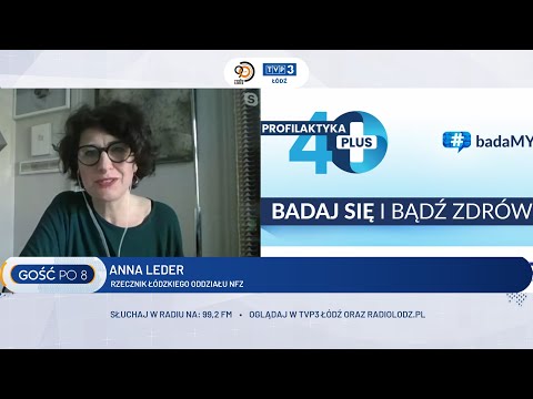 Anna Leder, rzecznik łódzkiego oddziału NFZ Gościem po 8.