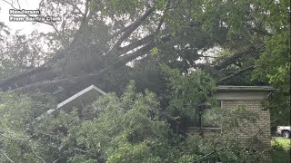 Viewer-submitted media of Monday night storm damage in East Texas