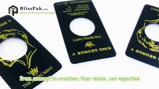 BlissPak's Precious Metal Packaging #goldbar #blister #custompackaging