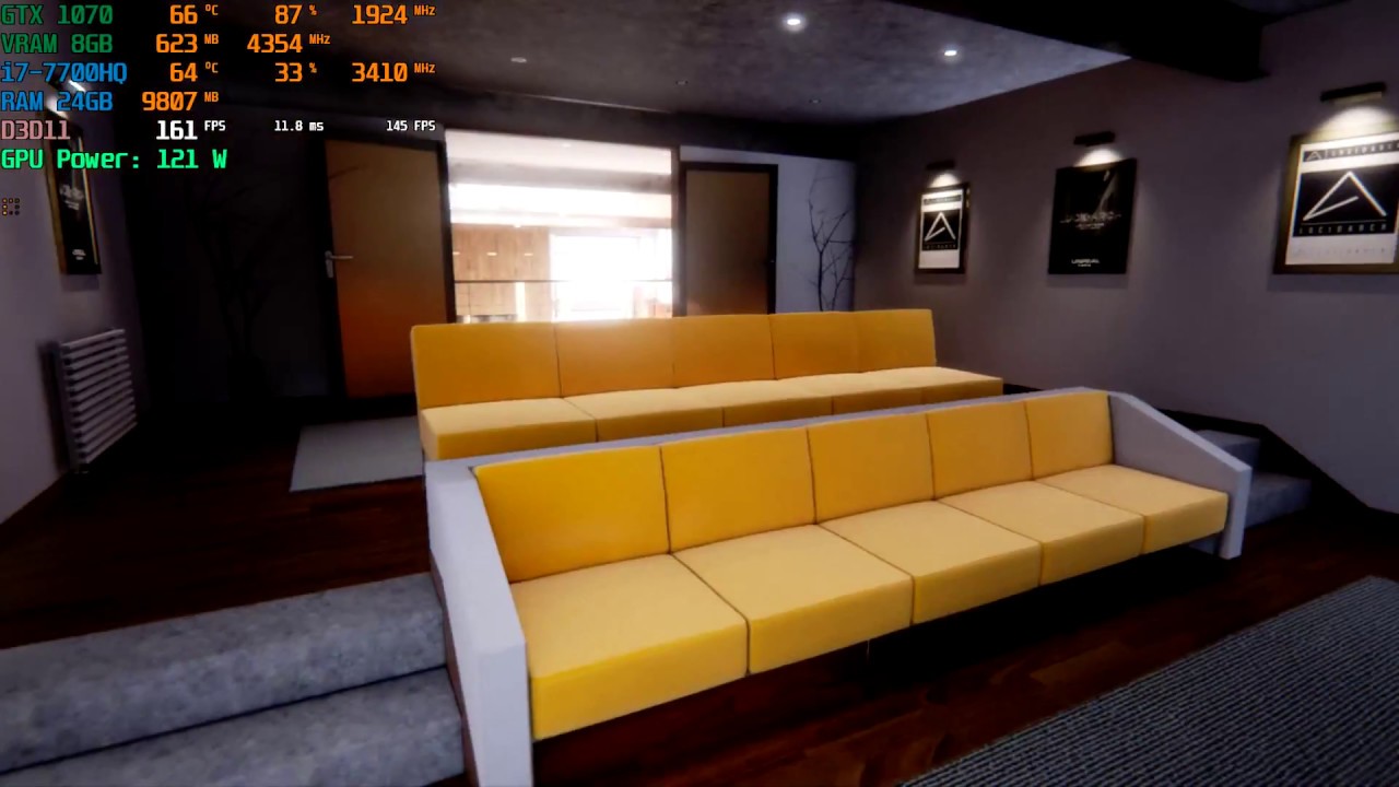 MSI GE73VR GTX 1070 UE4 Lucid Arch Dreams Demo