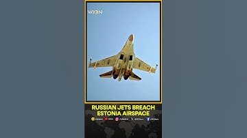 BREAKING: Estonia Says Its Airspace Was Violated by Three Russian Jets | WION Shorts