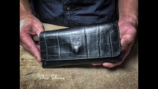 【Shoe shine】#5 IL BISONTE Wallet_Japan quality 靴磨き