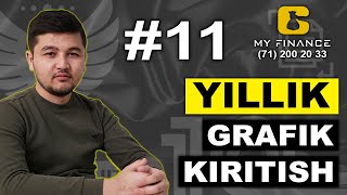 #11 Yillik Grafik Kiritish #Buxgalteriya