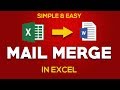 Mail Merge in Excel in Hindi: Simple and Easy: 2018