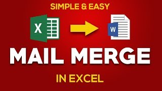 Mail Merge in Excel in Hindi: Simple and Easy: 2018