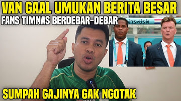 NGOTOT PAKEK PELATIH BELANDA‼️VAN GAAL PELATIH TIMNAS SELANJUTNYA?? FANS BERDEBAR-DEBAR KARENA INI