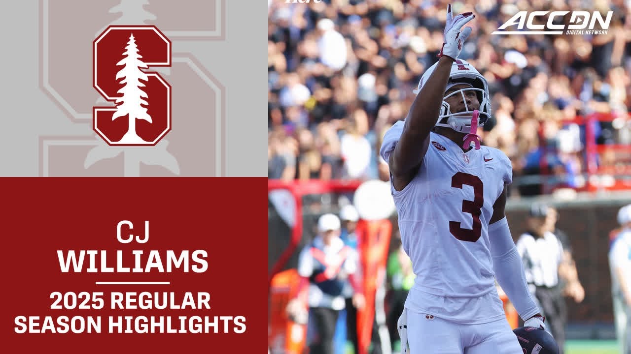 CJ Williams 2025 Regular Season Highlights | Stanford WR